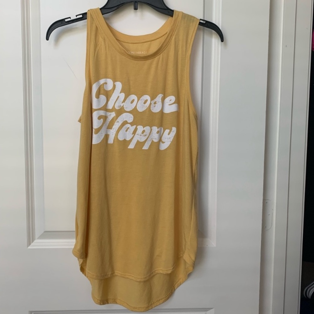 Grayson Threads “Choose Happy” Tank Top NWOT